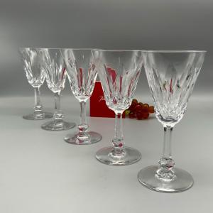 Baccarat 5 Tourville White Wine Glasses