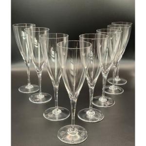 Baccarat 8 Verres à Eau Dom Pérignon