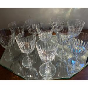 Baccarat 10 Verres à Eau Cristal Cassino