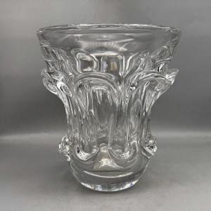 Vase En Cristal Val Saint Lambert Par Antonio Et Guido Bon 1950-1959