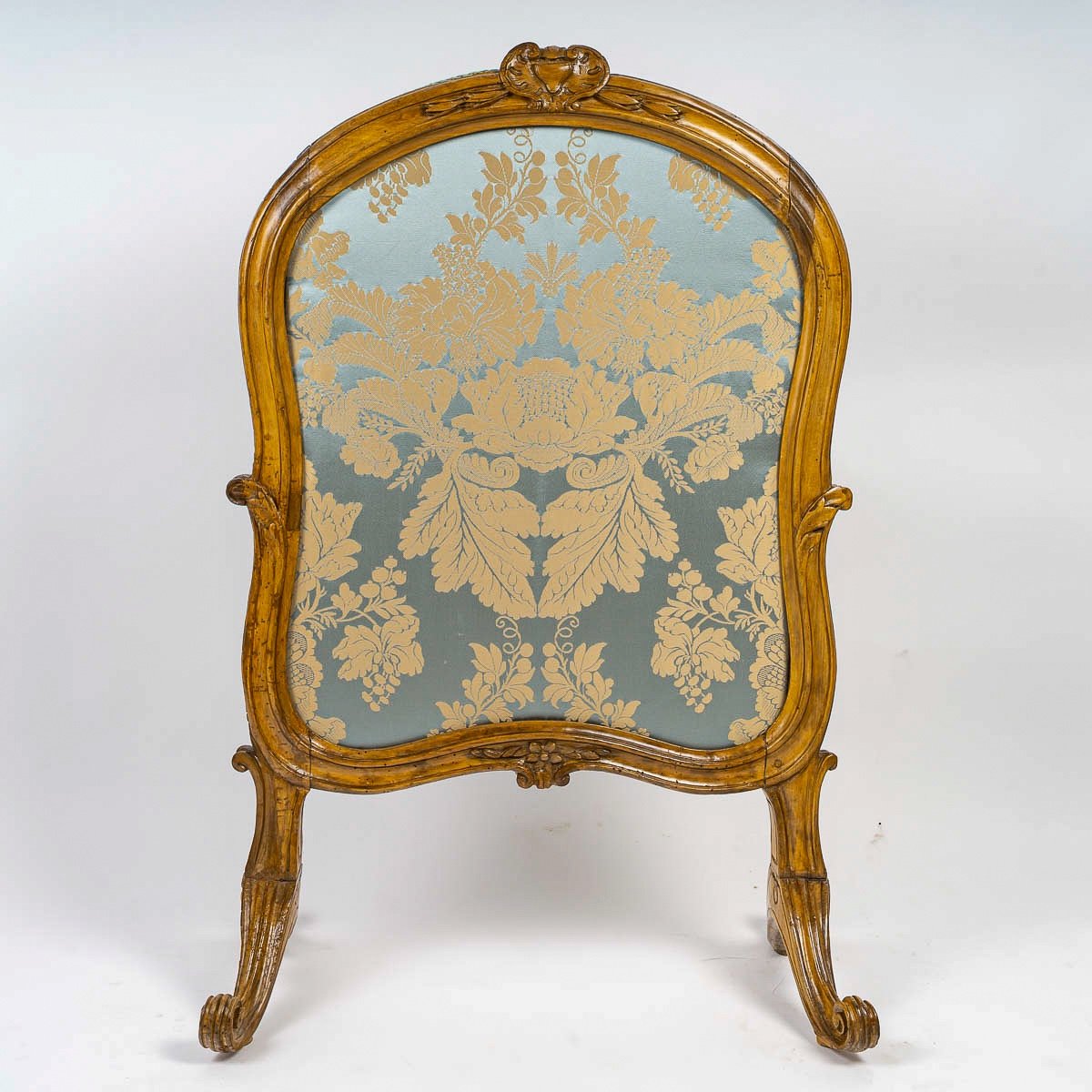 Louis XV Period Fireplace Screen With Carved, Molded And Shaped Walnut Frame, Circa 1740-photo-5