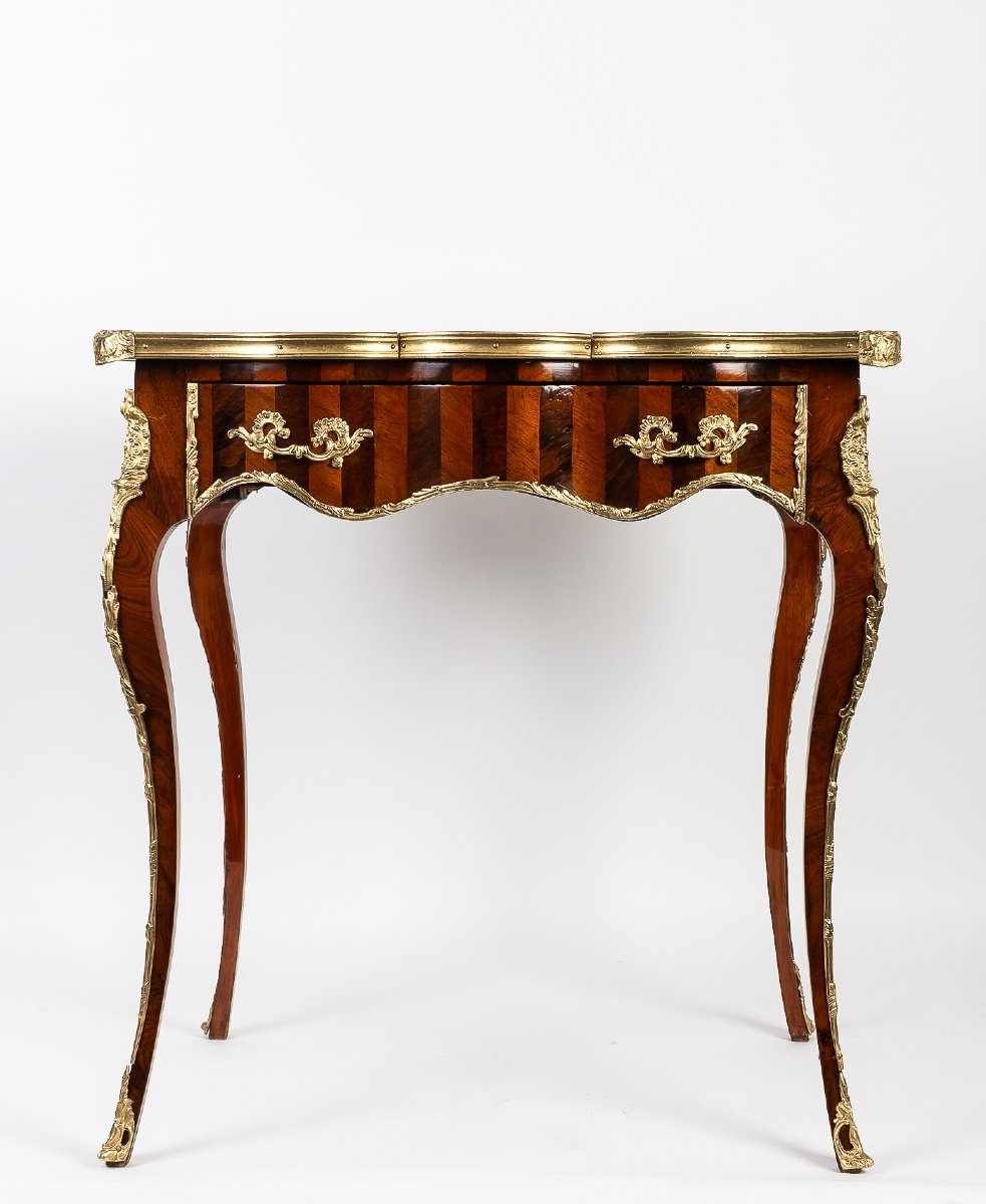 Table à écrire En Palissandre Et Bois De Rose époque Napoléon III Vers 1850-1870