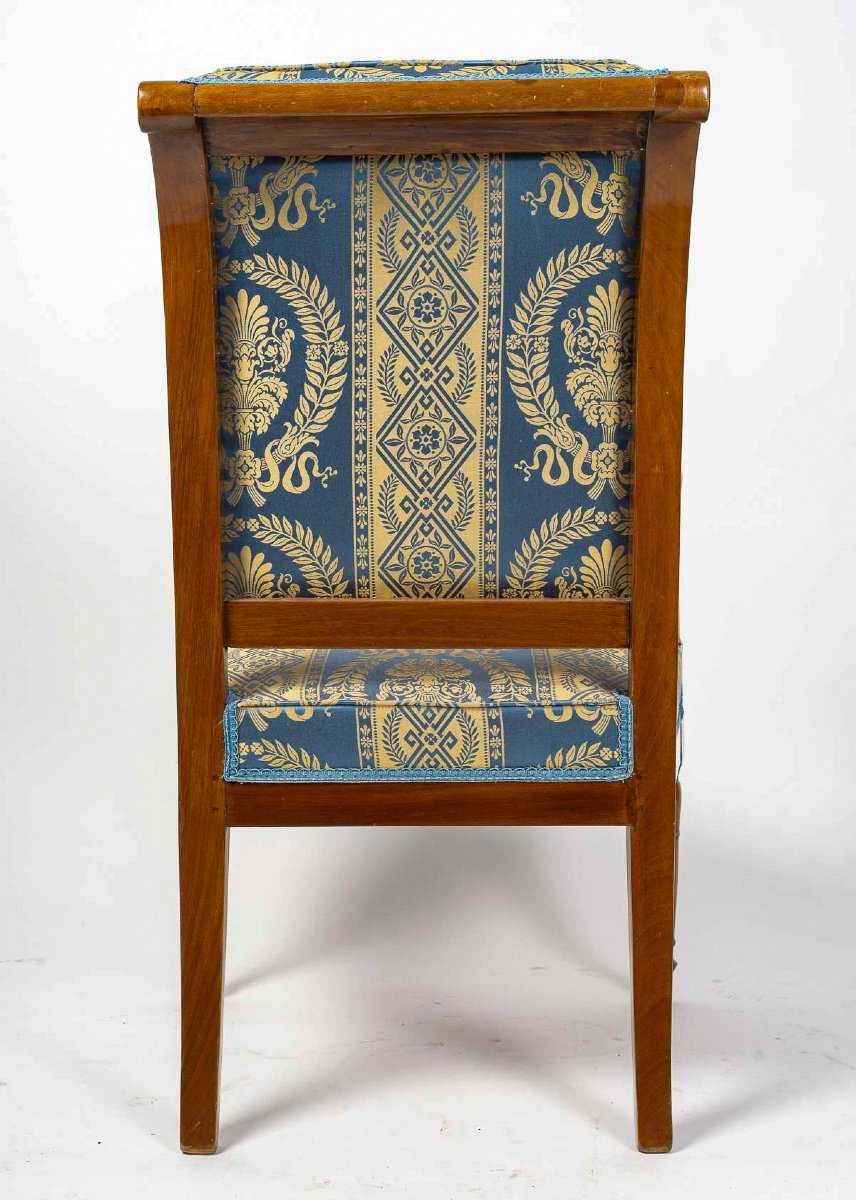 Georges Jacob Reçu Maitre En 1765 Quatre Fauteuils En Acajou époque Directoire Vers 1795-1799-photo-4