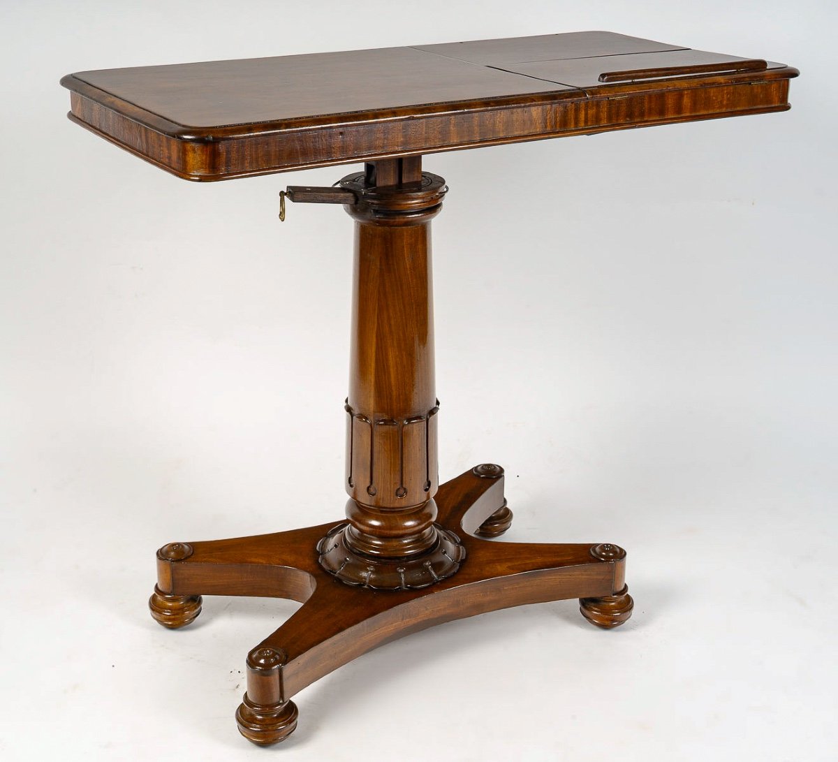 Restoration Period Mahogany System Bed Table Circa 1820-1830-photo-3