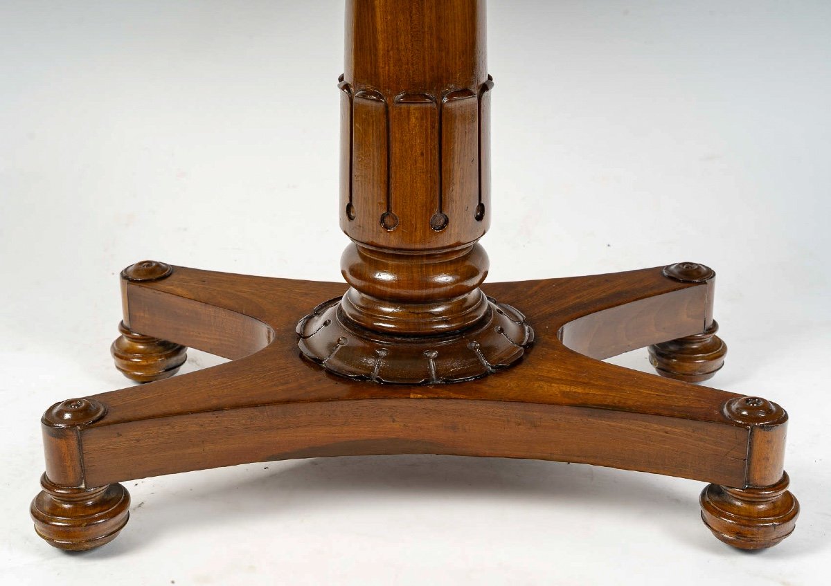 Restoration Period Mahogany System Bed Table Circa 1820-1830-photo-5