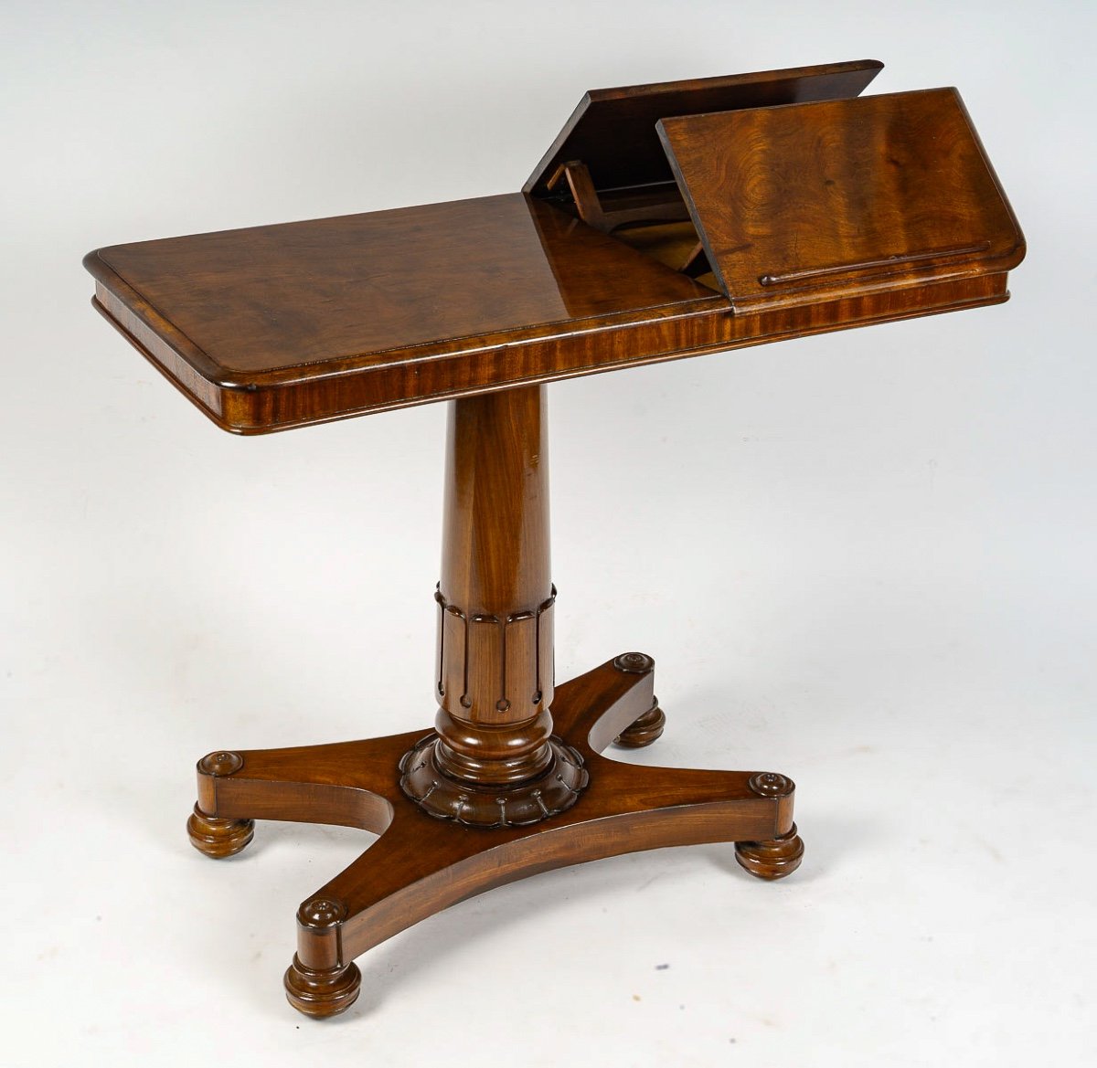 Restoration Period Mahogany System Bed Table Circa 1820-1830-photo-7