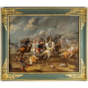Workshop Of Philips Wouwerman (1619-1668) Cavalry Fight Oil On Canvas Circa 1660