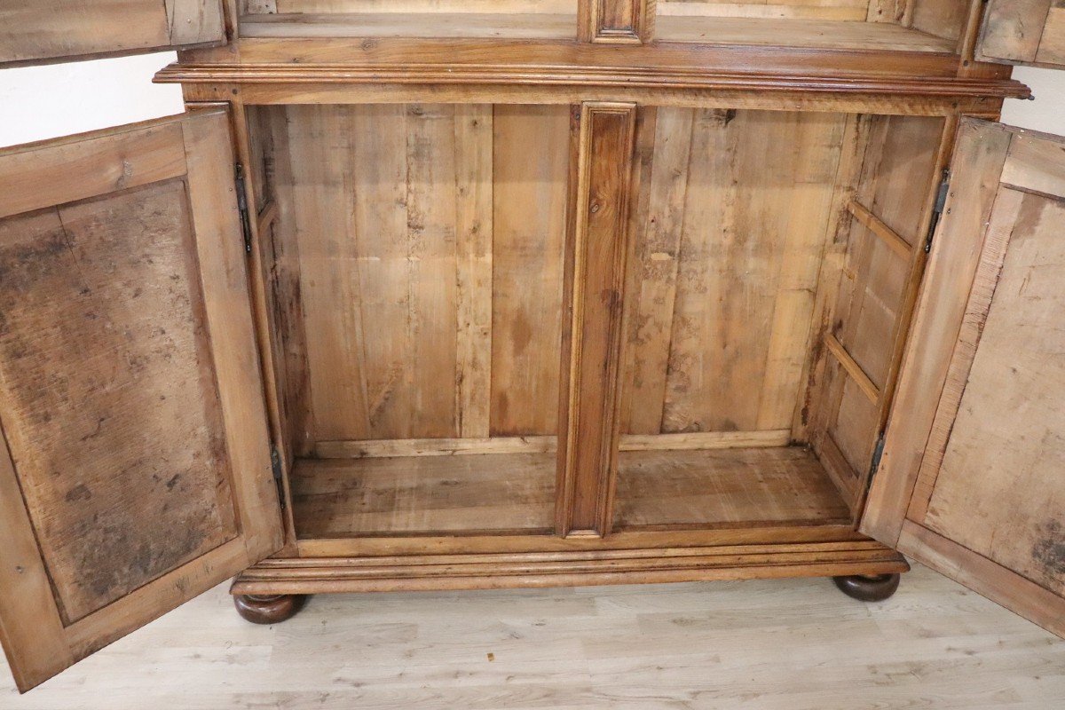 19th Century Carved Walnut Antique Cabinet-photo-1