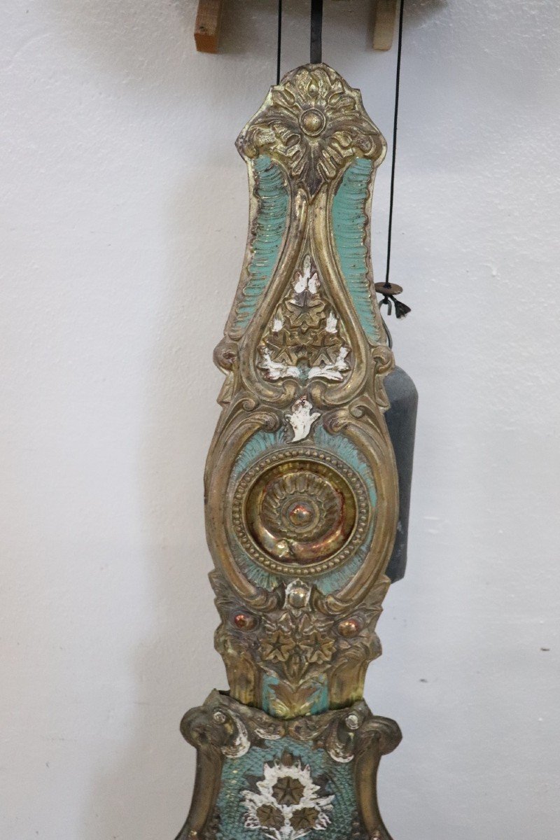 19th Century Bronze Wall Clock-photo-3