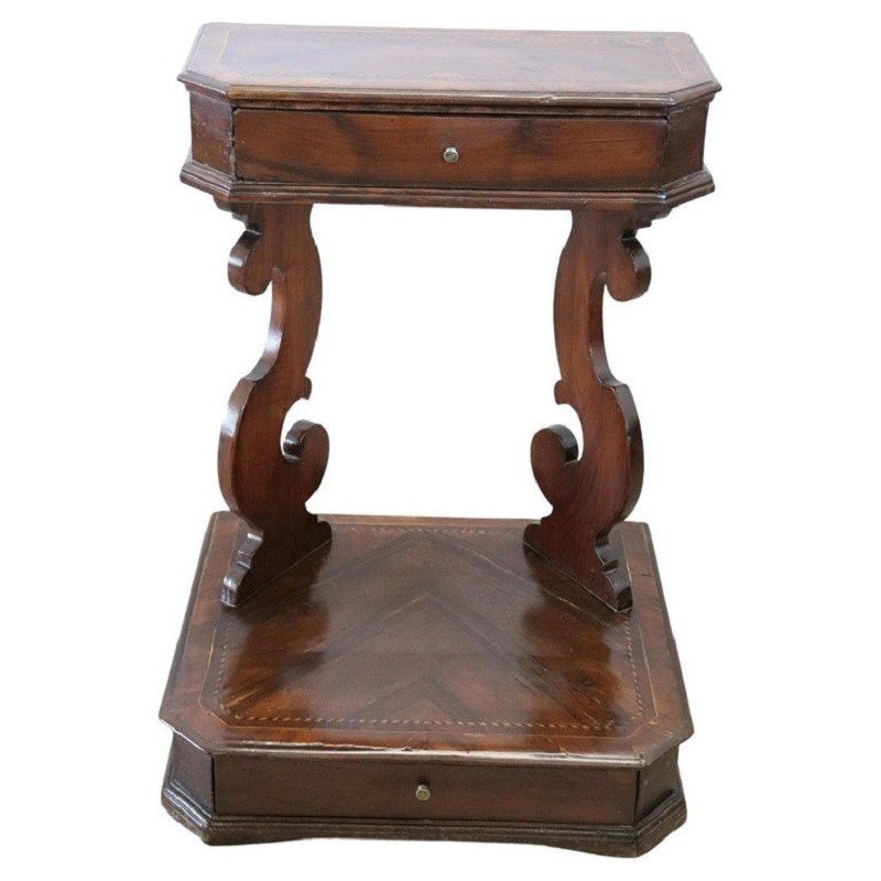 Antique Walnut Kneeler 18th Century