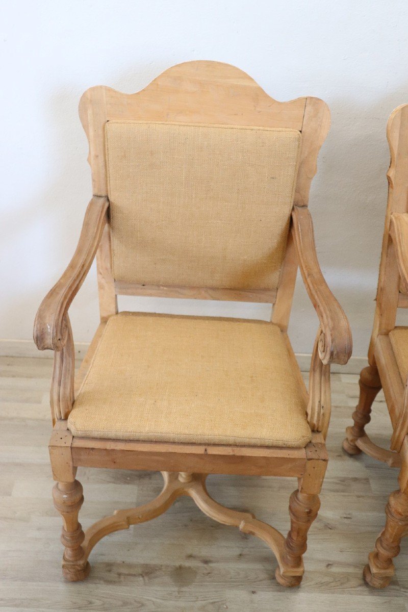 Fauteuils En Jute Et En Peuplier, Set De 2-photo-2