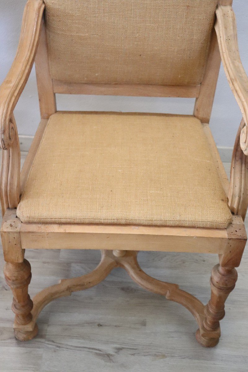 Fauteuils En Jute Et En Peuplier, Set De 2-photo-1