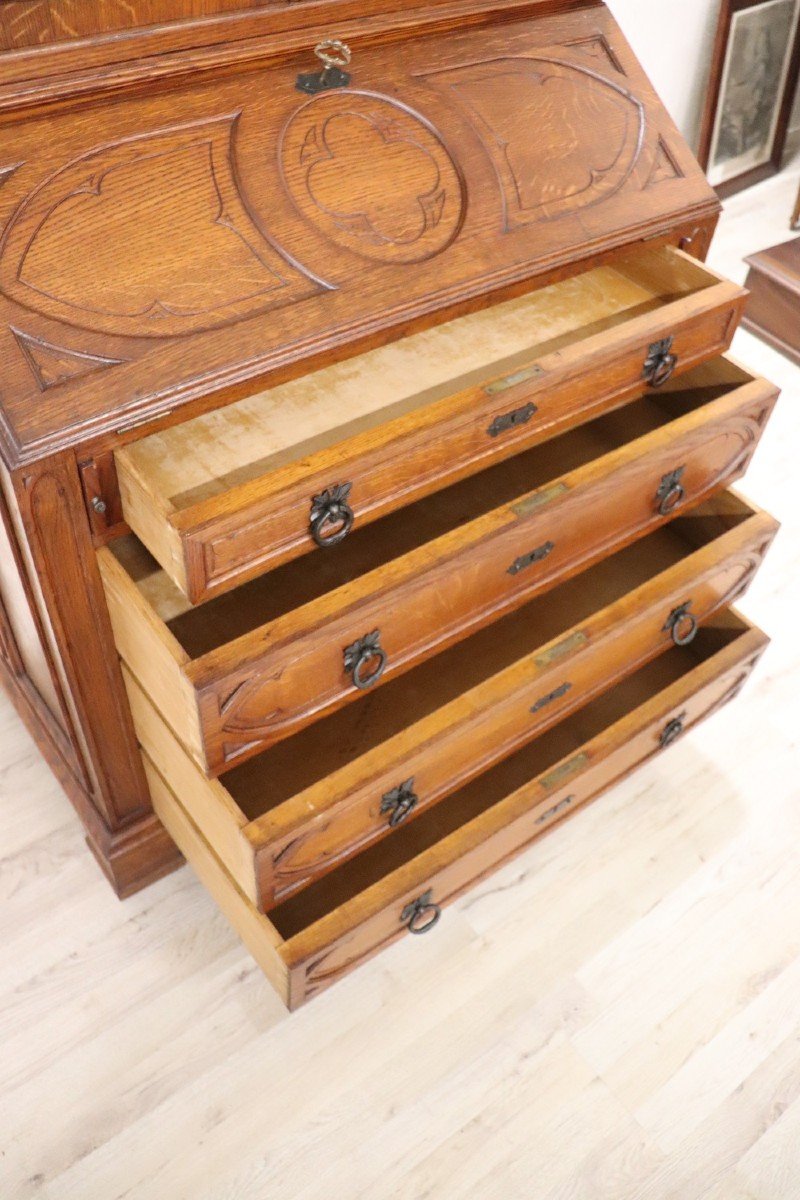 Early 20th Century Oak Wood Cabinet-photo-2