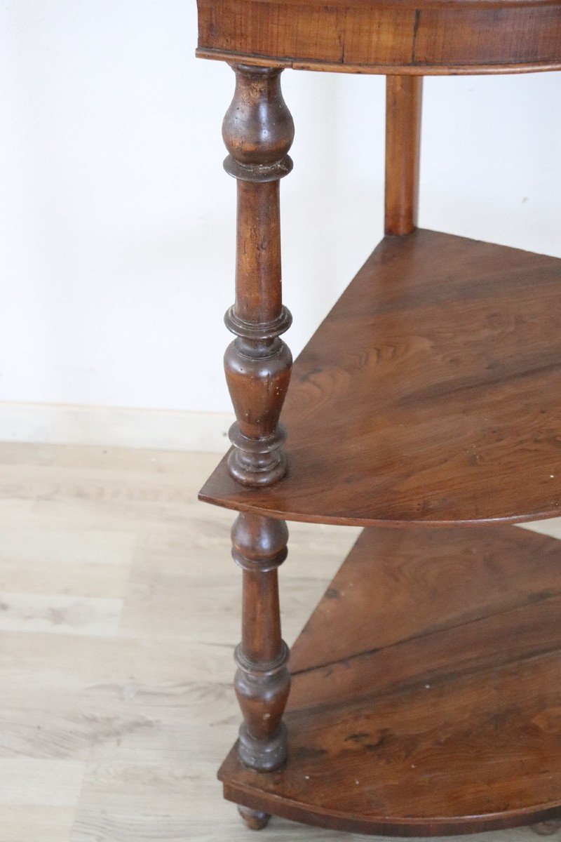 Antique Walnut Corner Shelves 19th Century-photo-3