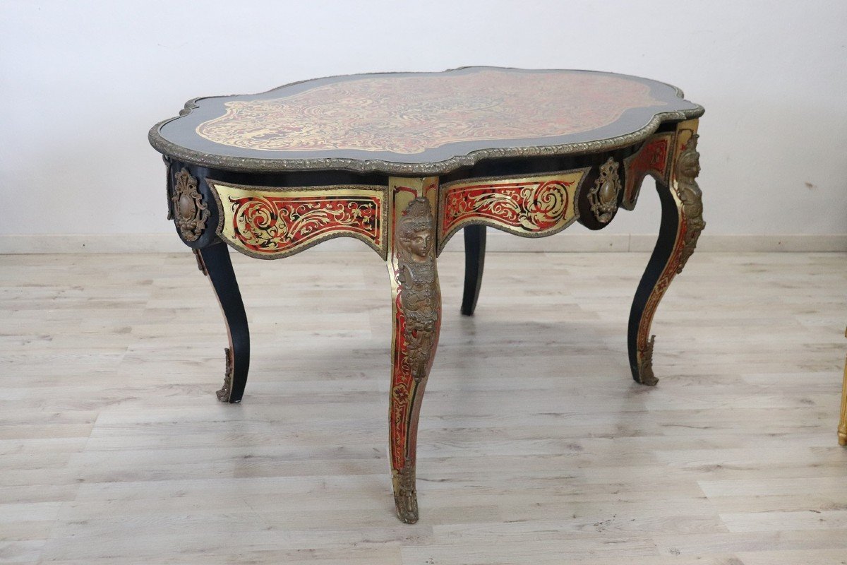 Antique Gilt Bronze Writing Desk 19th Century-photo-2