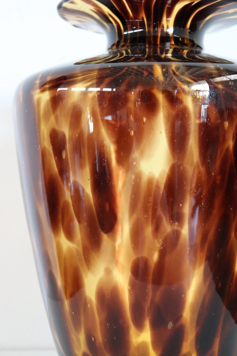 Grand Vase En Verre De Murano, Italie, 1980-photo-3