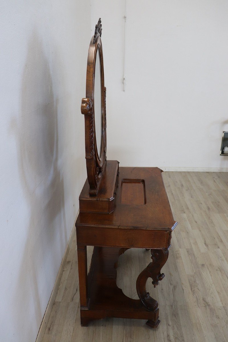 Antique Walnut Dressing Table, 1825-photo-4