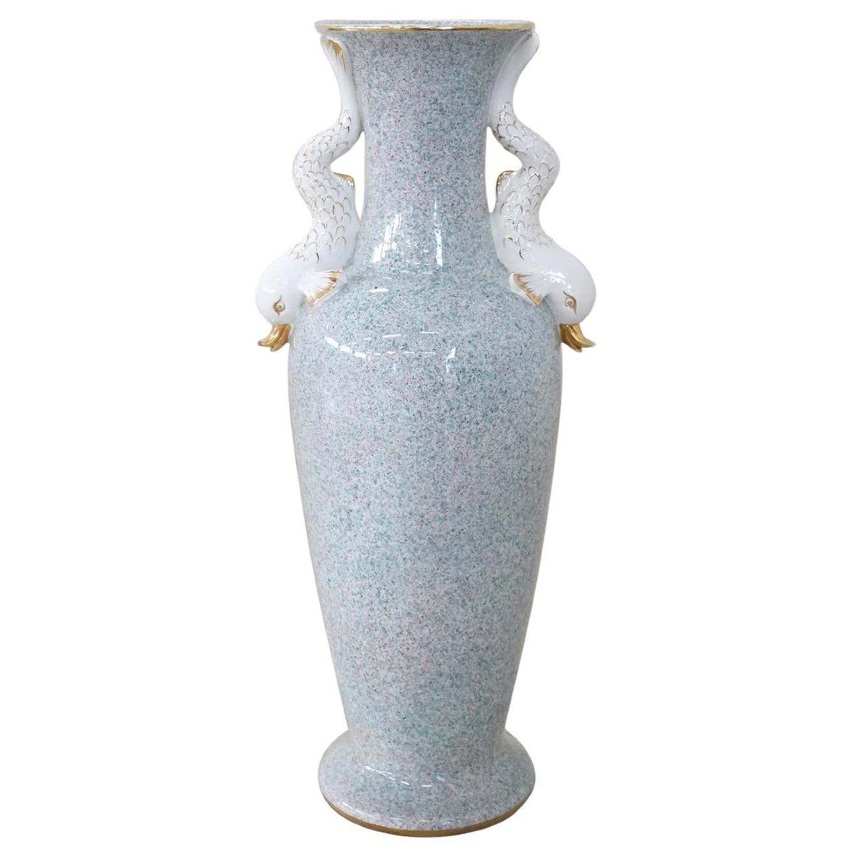 Proantic Grand Vase En Porcelaine Italie