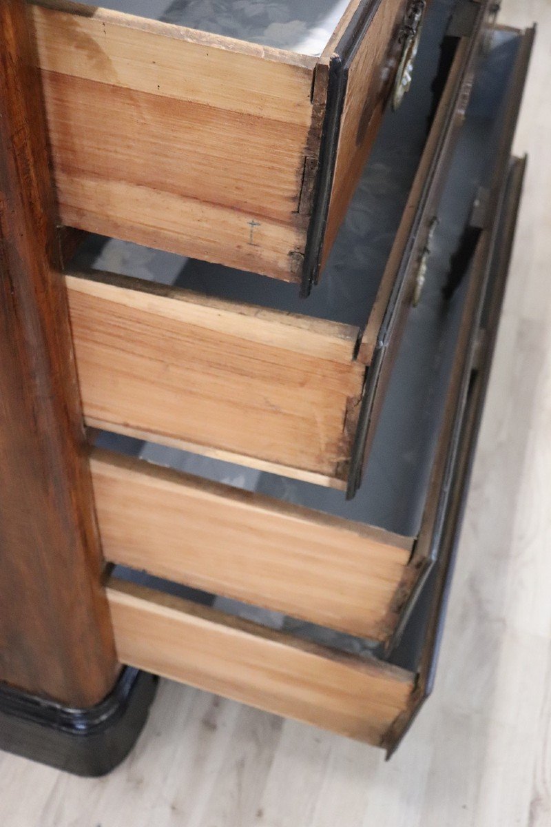 Antique Chest Of Drawers With Walnut Inlay, 17th Century-photo-5