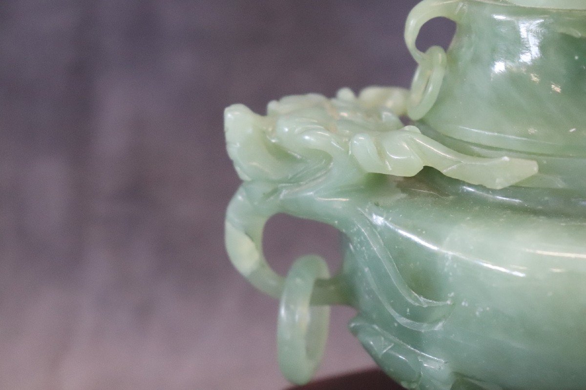 Censer In Carved Jade-photo-2