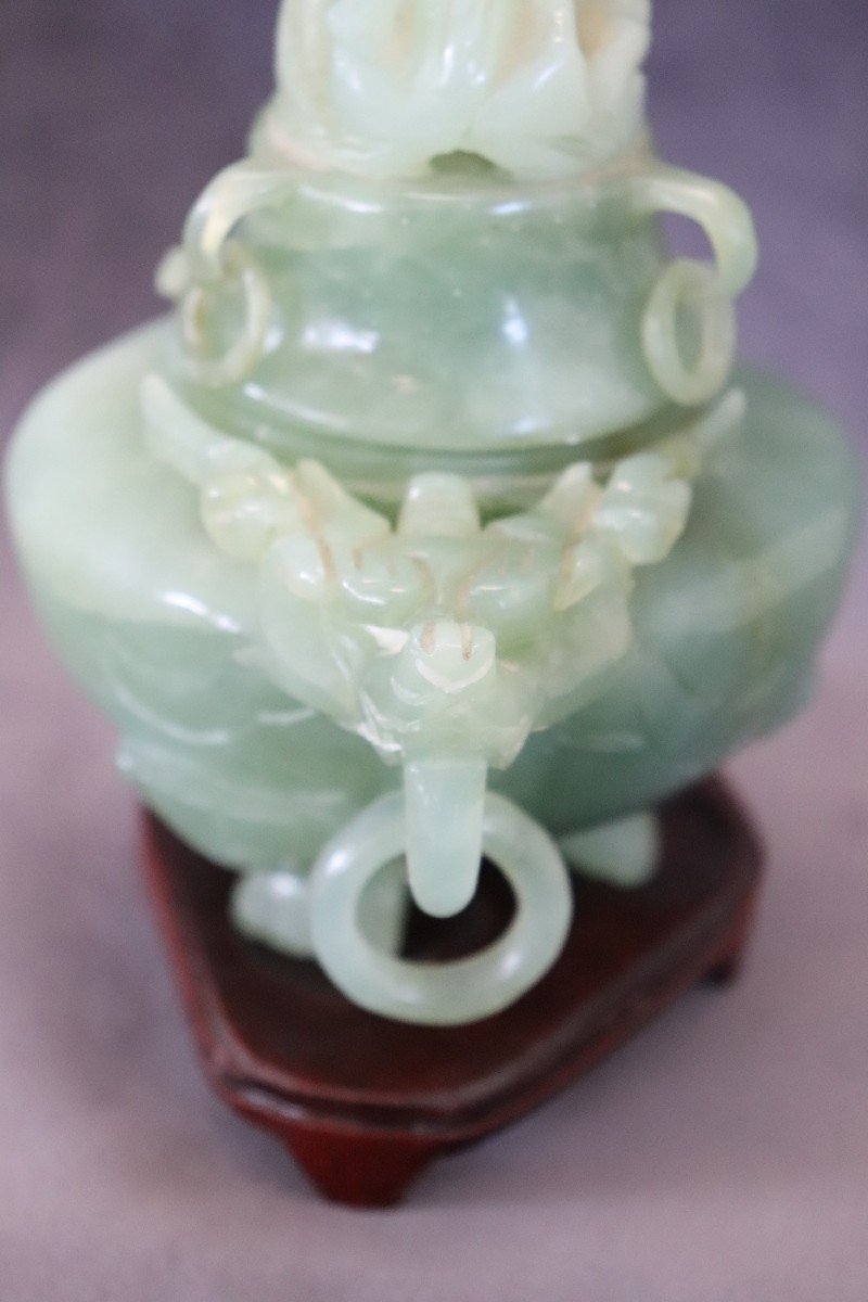 Censer In Carved Jade-photo-2