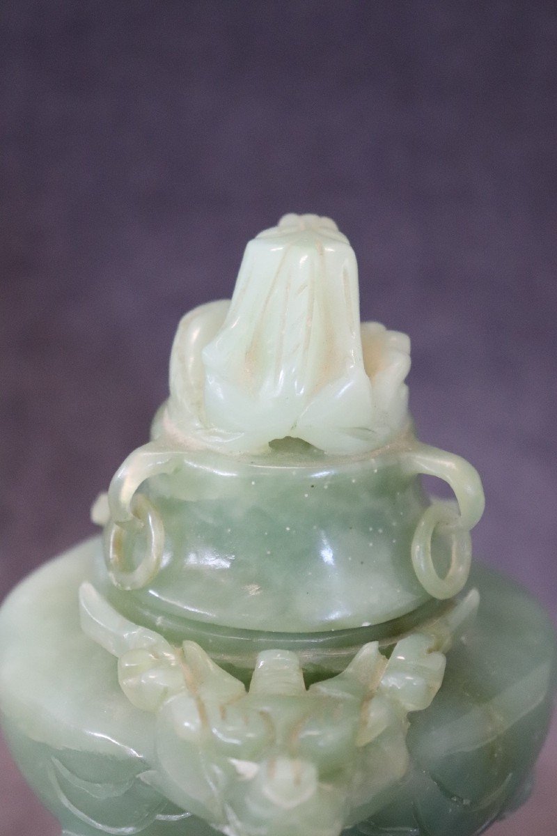 Censer In Carved Jade-photo-3