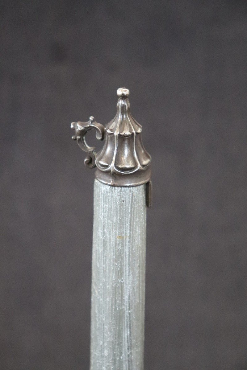 Art Nouveau Candleholder In Sterling Silver By Wilhelm Binder-photo-4