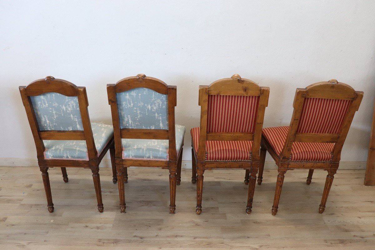 Dining Chairs In Walnut, 18th Century, Set Of 4-photo-5