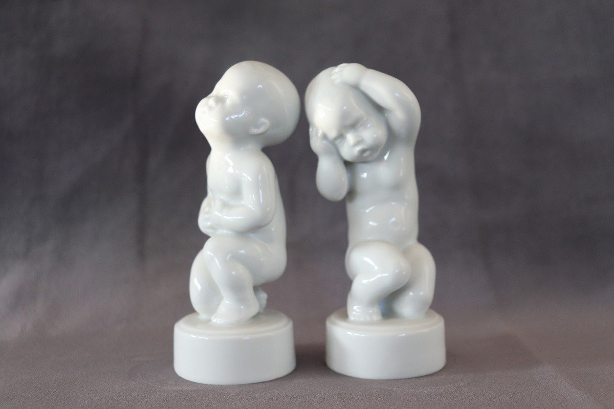 Porcelain Figurines By Bing & Grondahl, 1980s, Set Of 2-photo-3