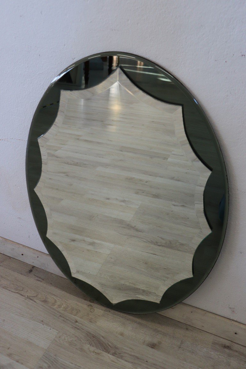 Miroir Mural Vintage Ovale, 1960-photo-4