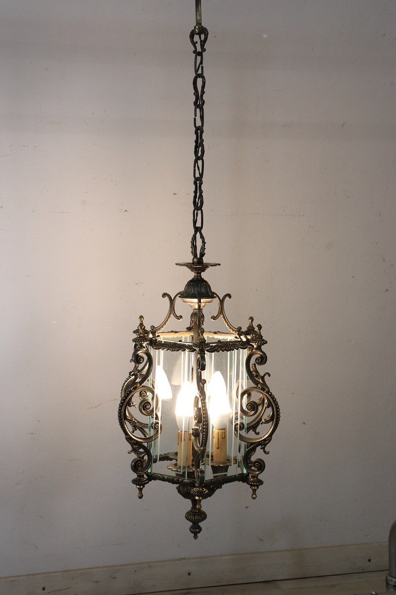 Bronze And Glass Lantern-photo-2