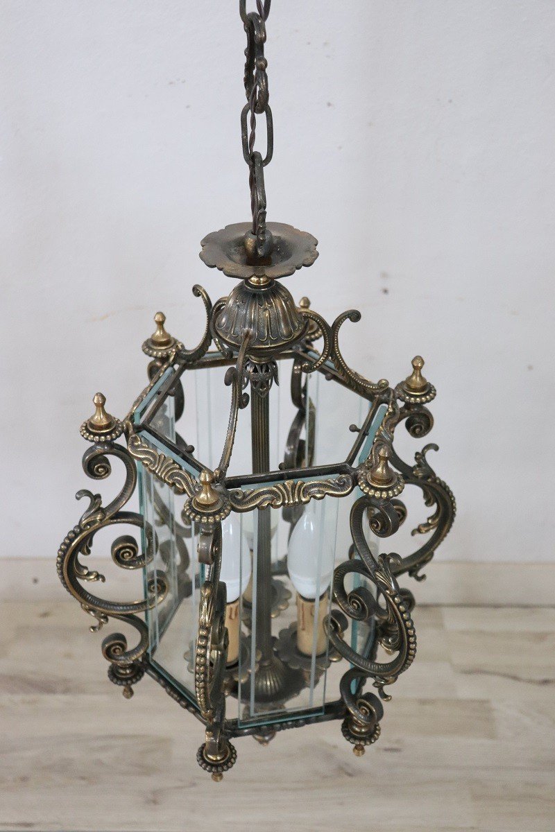 Bronze And Glass Lantern-photo-5