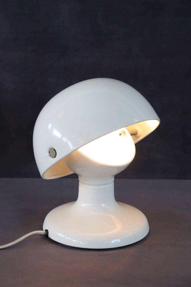 Lampe De Bureau En Métal Blanc Par Tobia And Afra Scarpa Pour Flos, 1960s-photo-2