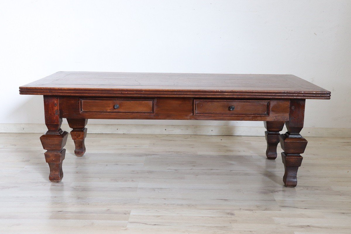 Large Rustic Coffee Or Sofa Table-photo-3