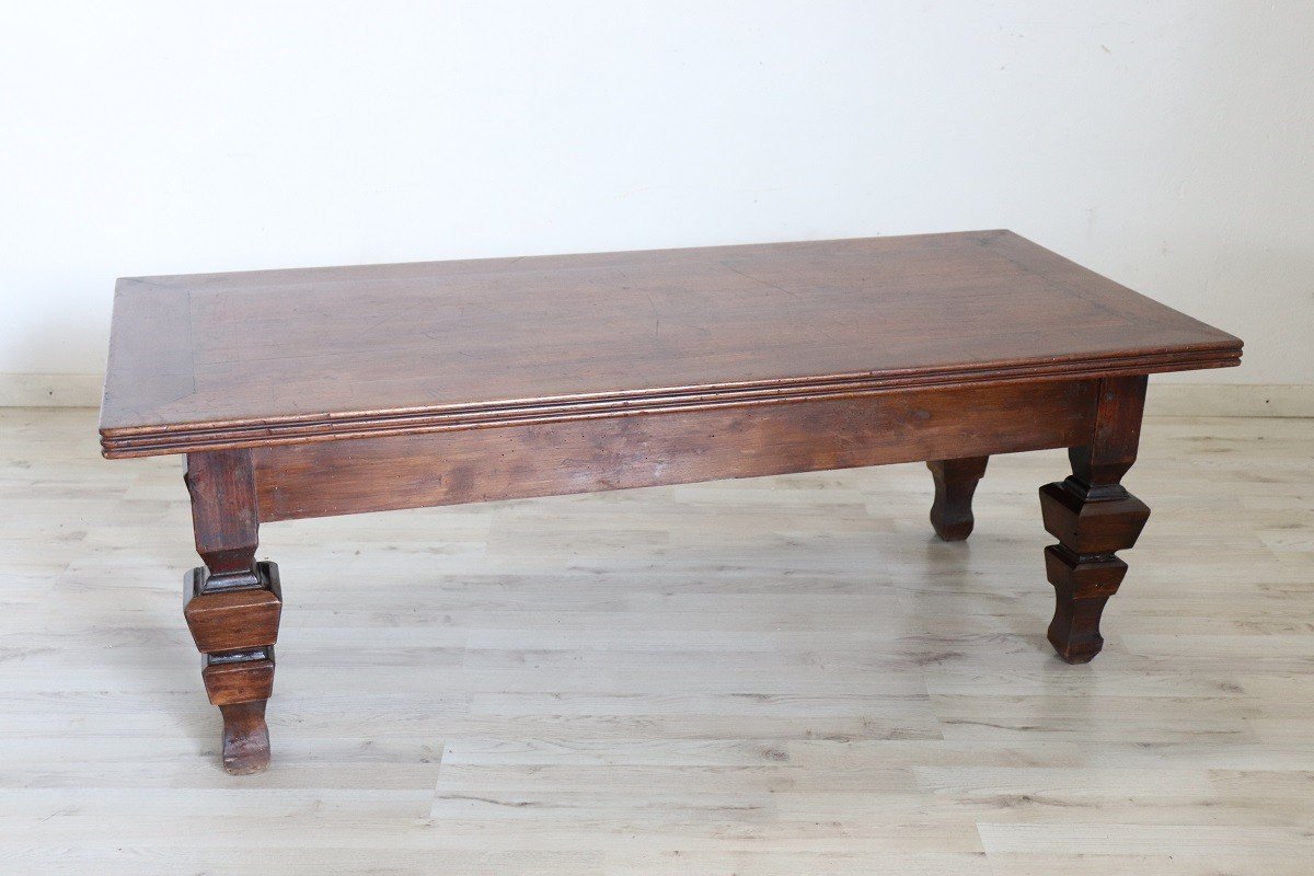 Large Rustic Coffee Or Sofa Table-photo-5