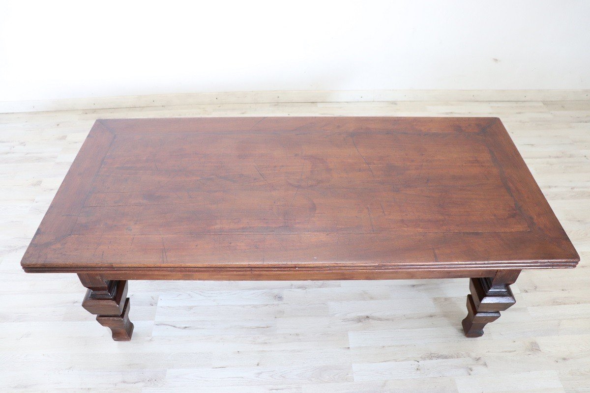 Large Rustic Coffee Or Sofa Table-photo-6