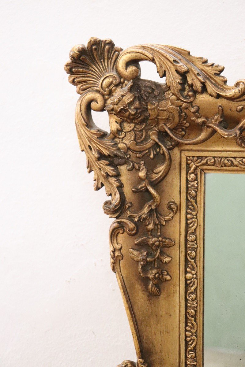 Gilded Wood Wall Mirror-photo-4