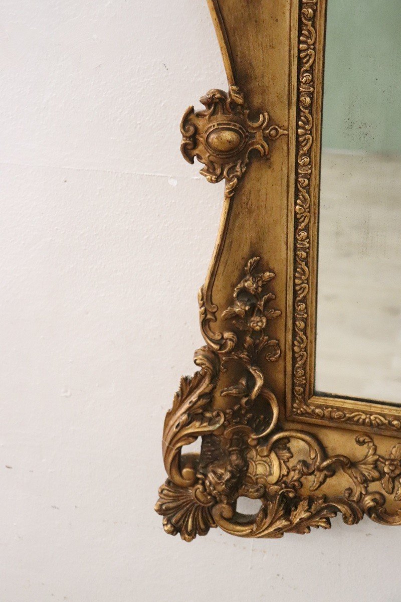 Gilded Wood Wall Mirror-photo-1