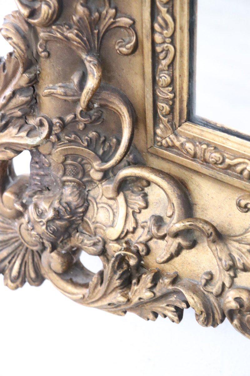 Gilded Wood Wall Mirror-photo-5