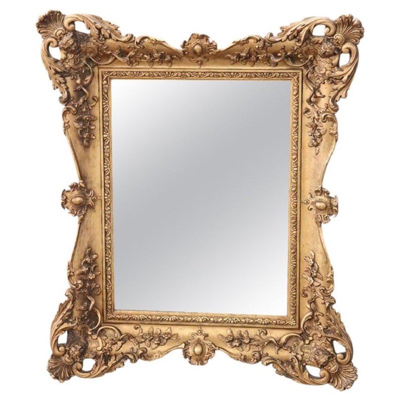 Gilded Wood Wall Mirror