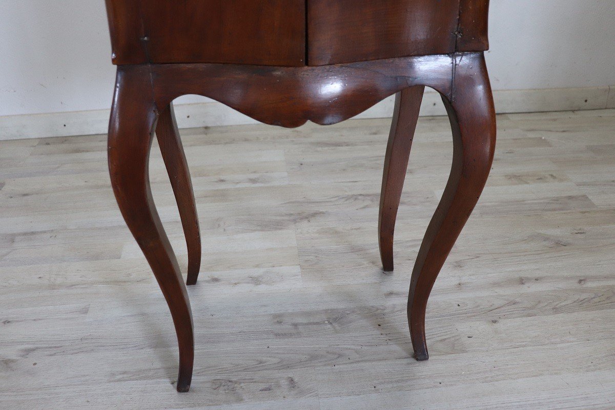 Antique Walnut Nightstand, Late 19th Century-photo-2