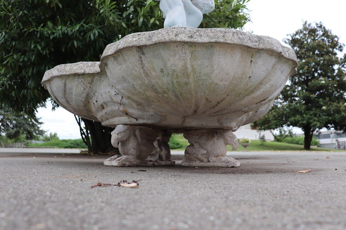 Neoclassical Garden Fountain With Statue-photo-7