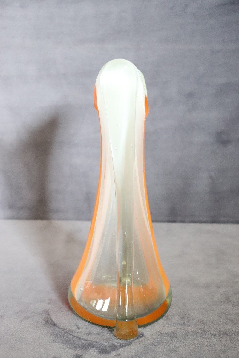 Grand Vase Vintage En Verre d'Art De Murano, Italie, 1960s-photo-3