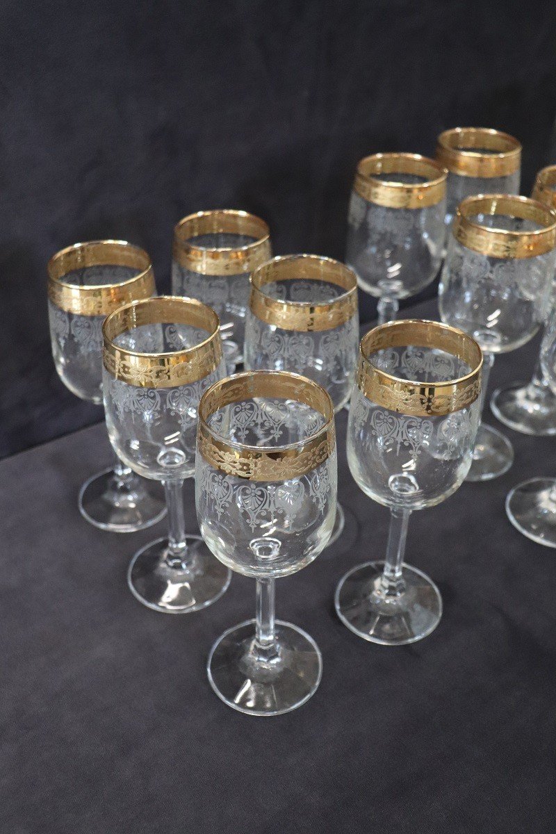 Verres Vintage En Cristal, Set De 18-photo-4