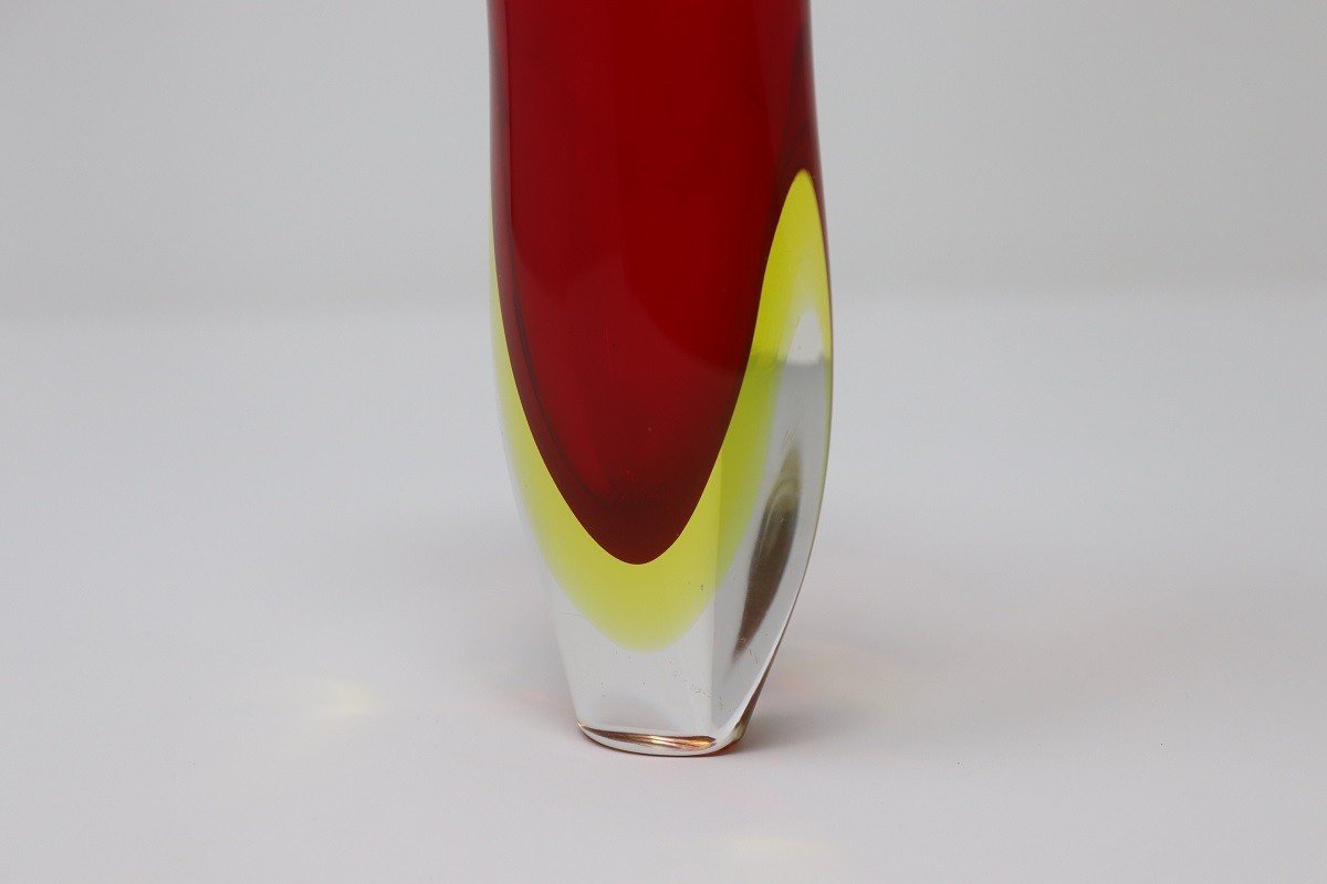 Small Glass Vase Attributed To Flavio Poli For Seguso, Italy 1960s-photo-3