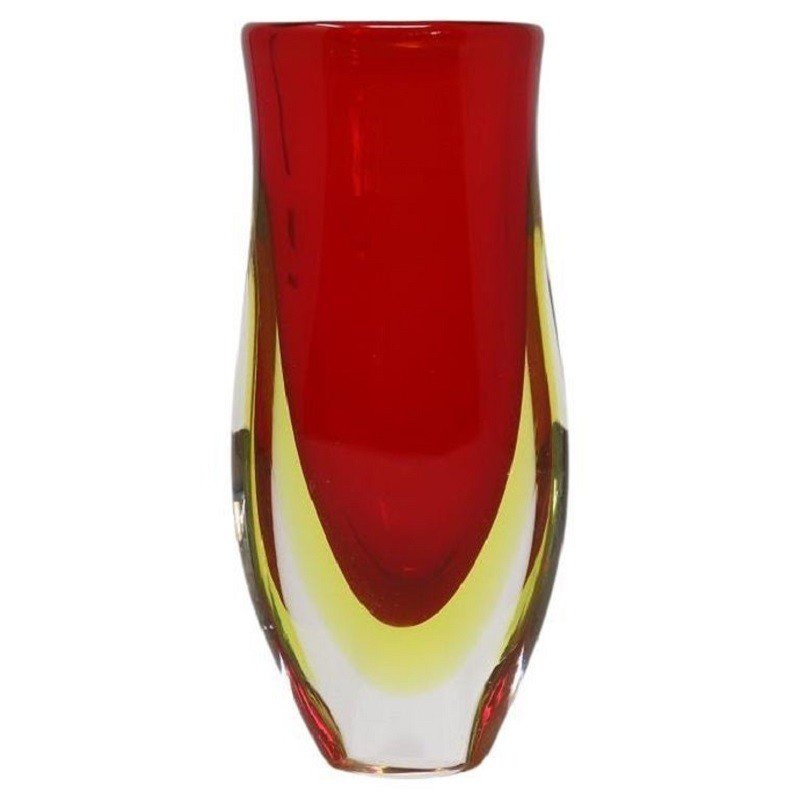 Small Glass Vase Attributed To Flavio Poli For Seguso, Italy 1960s