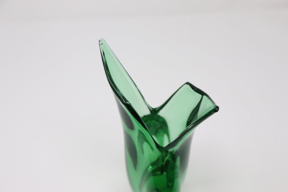 Murano Glass Sommerso Vase, 1960s-photo-1