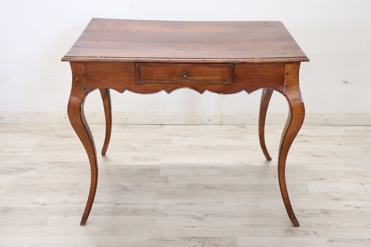 Antique Louis XV Table In Cherry Wood-photo-3