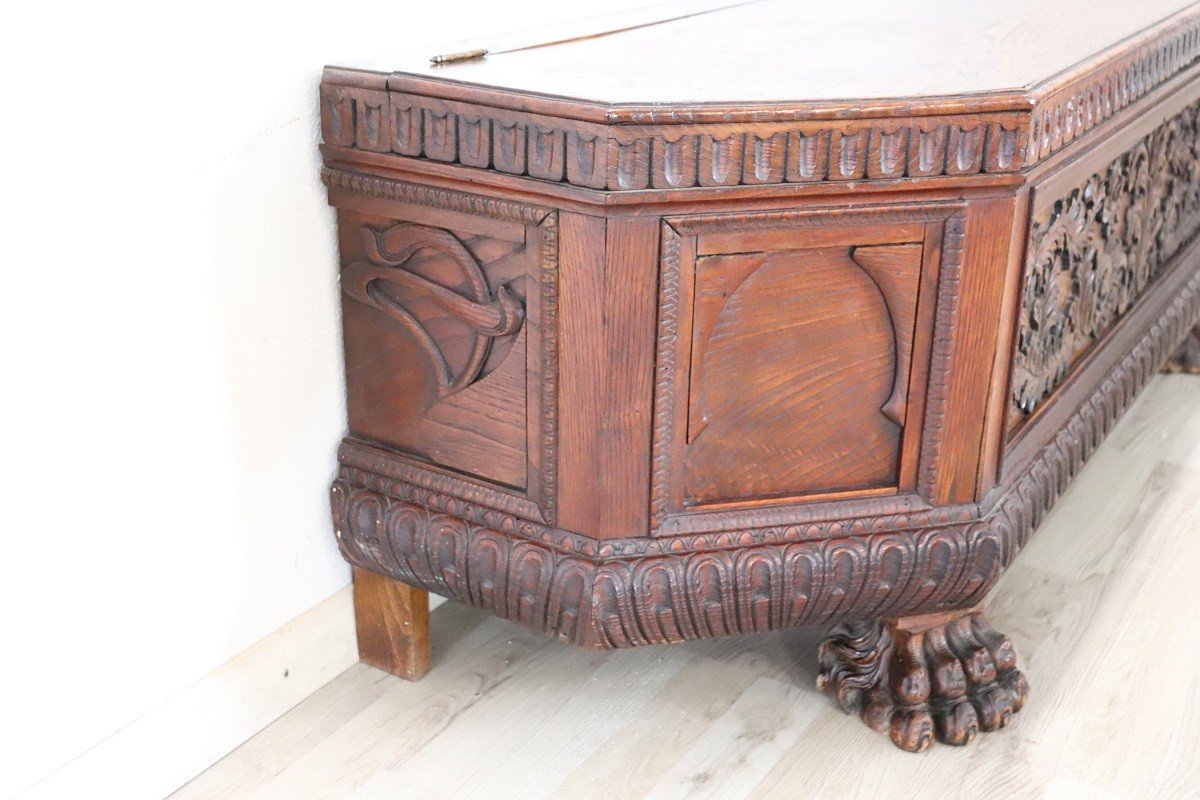 Early 20th Century Chest In Oak Wood-photo-5