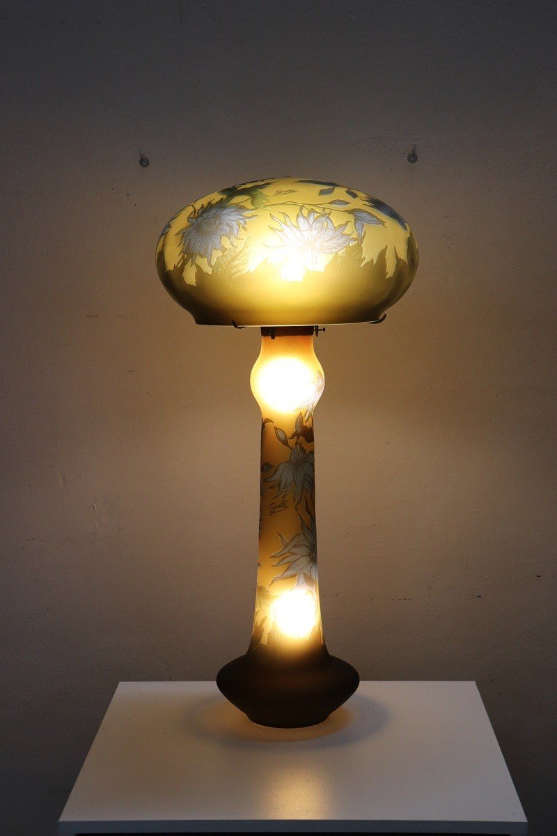 Lampe De Bureau En Verre Cameo Art-photo-2